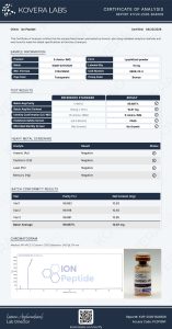 5-Amino-1MQ research peptide certificate of analysis image 6
