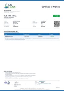 CJC-1295 (No DAC) research peptide certificate of analysis image 8