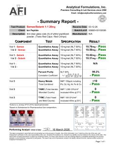 Semax/Selank research peptide certificate of analysis image 6