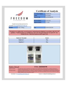 NAD+ research peptide certificate of analysis image 6