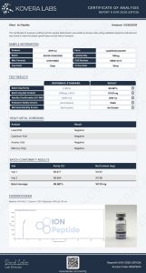 GHK-Cu research peptide certificate of analysis image 9