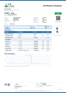 GHRP-2 - 5mg research peptide certificate of analysis image 1