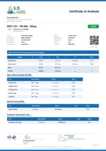 BPC157+TB500 research peptide certificate of analysis image 2