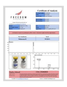MLT II research peptide certificate of analysis image 10