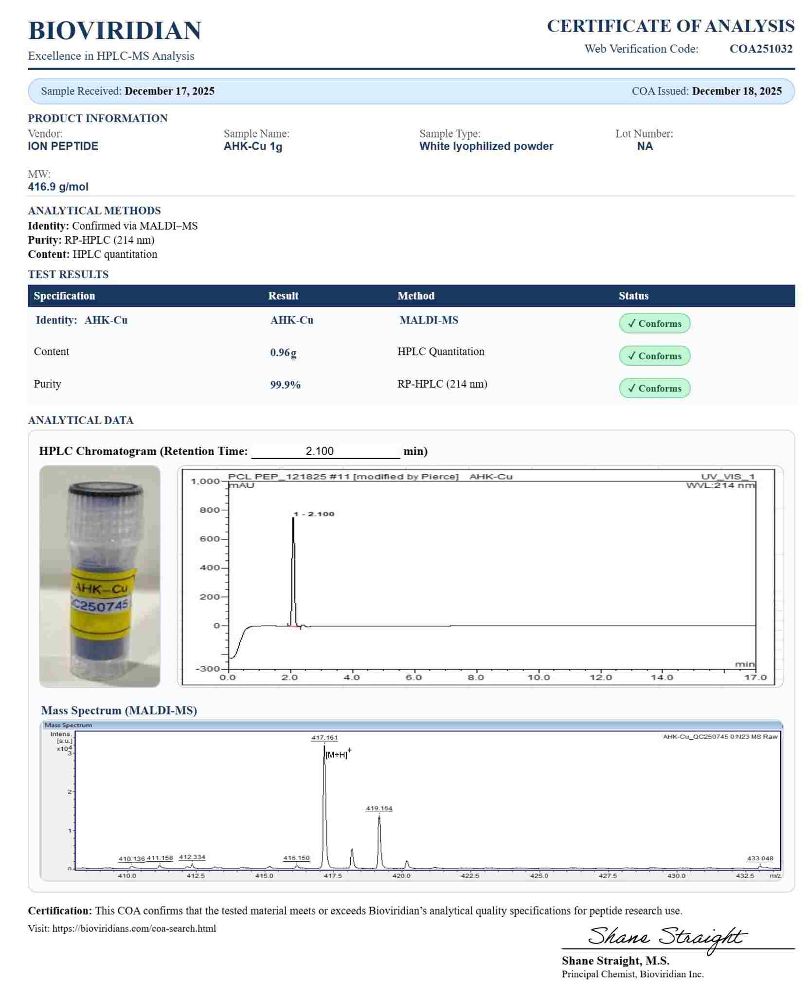 AHK-Cu (Raw) – 1g